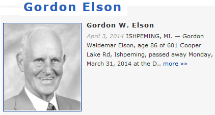 Gordon Elson Obit #2 MJ