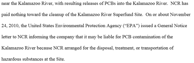 Kalamazoo River Superfund Site Lawsuit #16