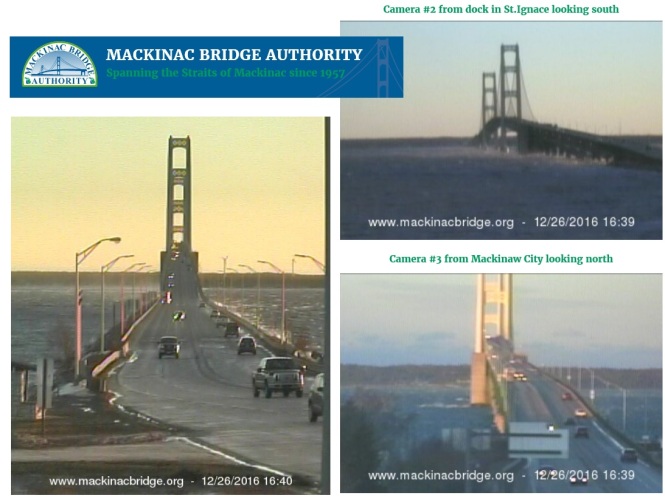 When was the Mackinac Bridge camera installed?