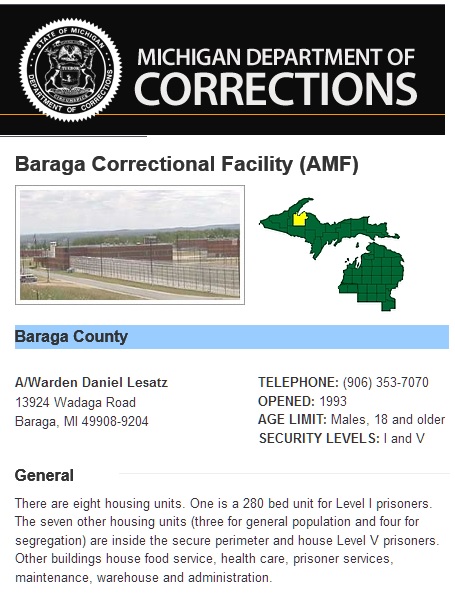 Baraga Max Prison