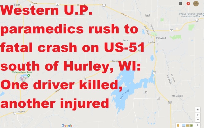 Hurley,WI 1-28-18 fatal crash graphic